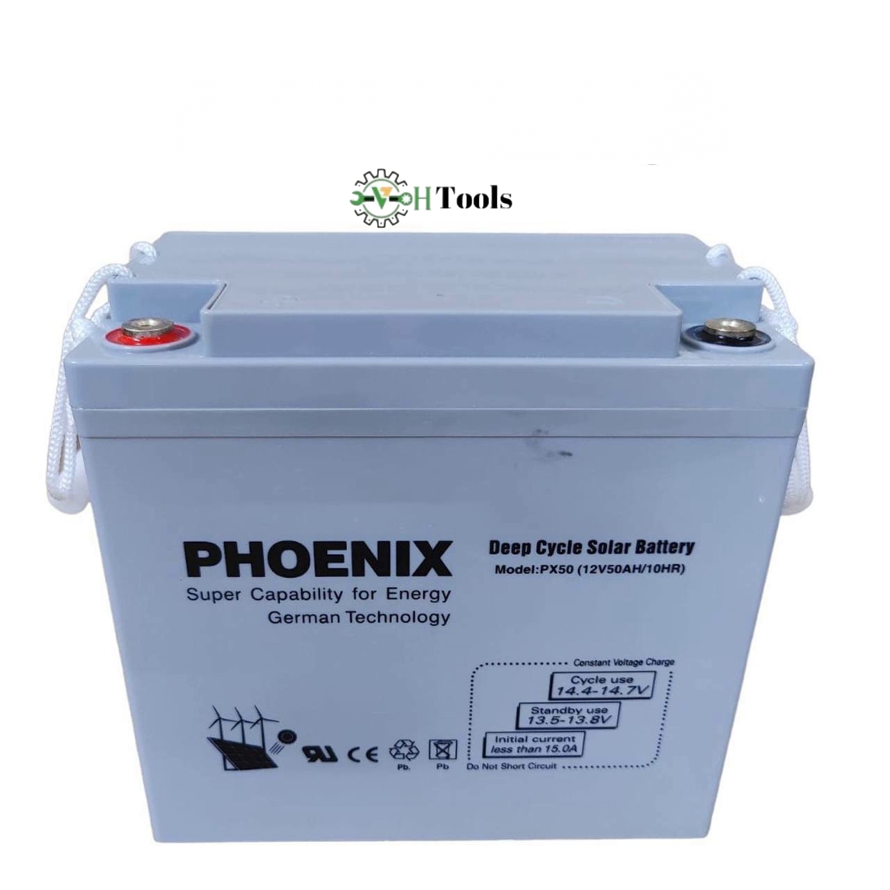 Pheonix 50Ah Solar Gel Deep Cycle Battery - Voh Tools