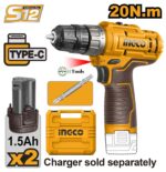 Ingco Cordless drill 20V 20Nm - Image 2