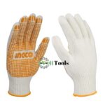 Ingco Knitted&PVC dots gloves