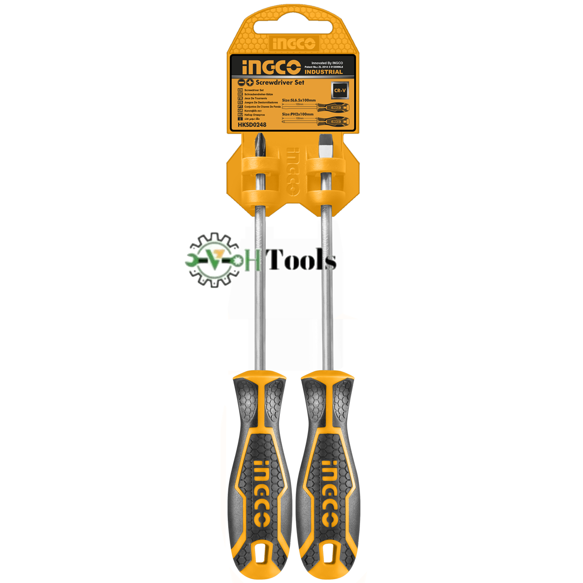 HKSD0248 Ingco 2 Pcs screwdriver set - Image 1