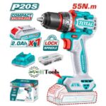 Total Compact Brushless Cordless Drill 20v 55Nm