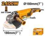 Ingco Angle grinder 2400W - Image 3