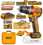 Ingco Compact Brushless Cordless Impact Drill 20v - Image 2