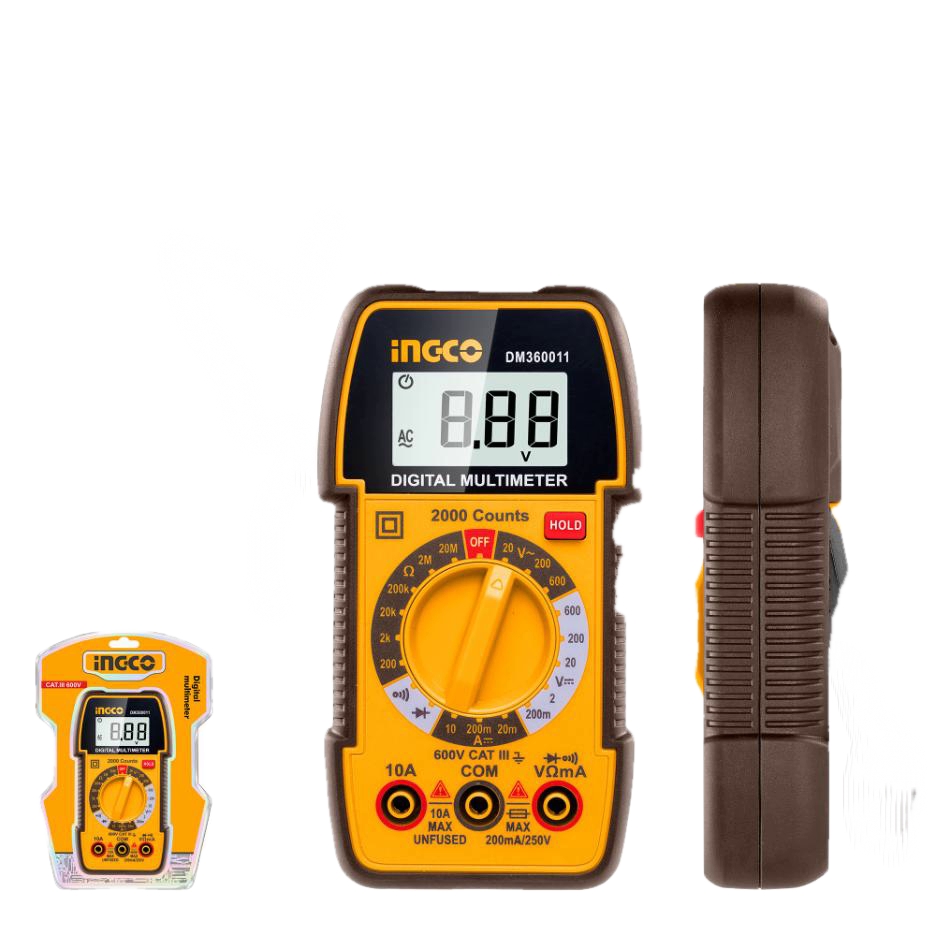 DM360011 Ingco Digital multimeter 600v 2000counts - Image 1