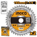 Ingco TCT saw blade 185mm(7-1/4") 30T - Image 2