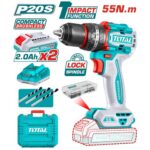 Total Compact Brushless Cordless Impact Drill 55Nm 20v - Image 2