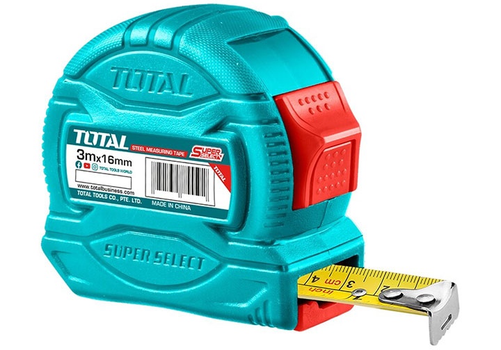 3mx16mm-thuoc-cuon-thep-total-tmt34316 Total Steel measuring tape Length & width:3mx16mm - Image 1