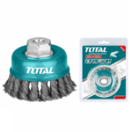Total Wire cup brush Dia: 75mm, 3"