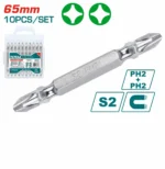 Total Screwdriver bits PH2, 65mm,10pcs/set - Image 2