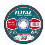 Total Abrasive metal cutting disc set 115mm-100pcs