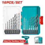 Total 16 Pcs metal, masonry and wood drill bits set - Image 3
