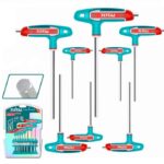 Total 8 Pcs T-handle hex wrench set
