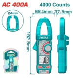 Total Digital AC clamp meter 4000 counts AC 400A - Image 3