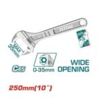 Total Adjustable wrench Length:250mm(10") - Image 2
