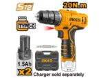 Ingco Lithium-Ion cordless drill 12V 20Nm - Image 3