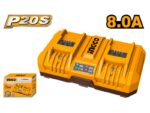 Ingco P20S 2-port Lithium-Ion battery charger 4A+4A - Image 3