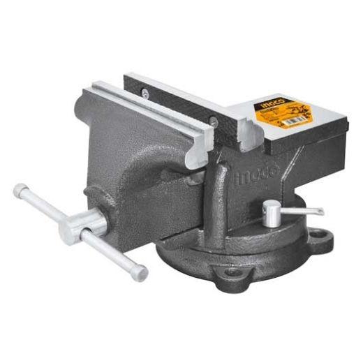 HBV086 (1) Ingco Bench vice Swivel base Size:6" 11.2kg - Image 1