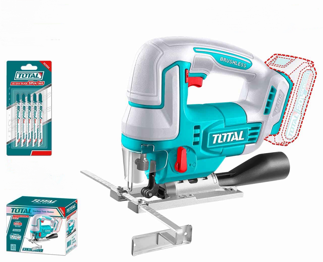 TJSLI1008 Total Cordless jig saw Voltage:20V - Image 1