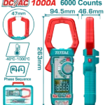 Total DC/AC clamp meter 1000A  6000 counts - Image 4