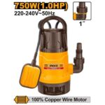 Ingco Sewage submersible pump 750W(1.0HP) Max.head:8m - Image 2
