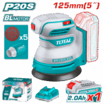 Total Cordless random orbit sander 125mm 20v - Image 2