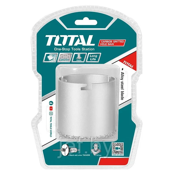 366348616_w600_h600_366348616 Total Carbide gritted hole saw 73mm - Image 1