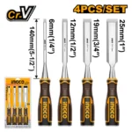 Ingco 4 Pcs wood chisel set - Image 2