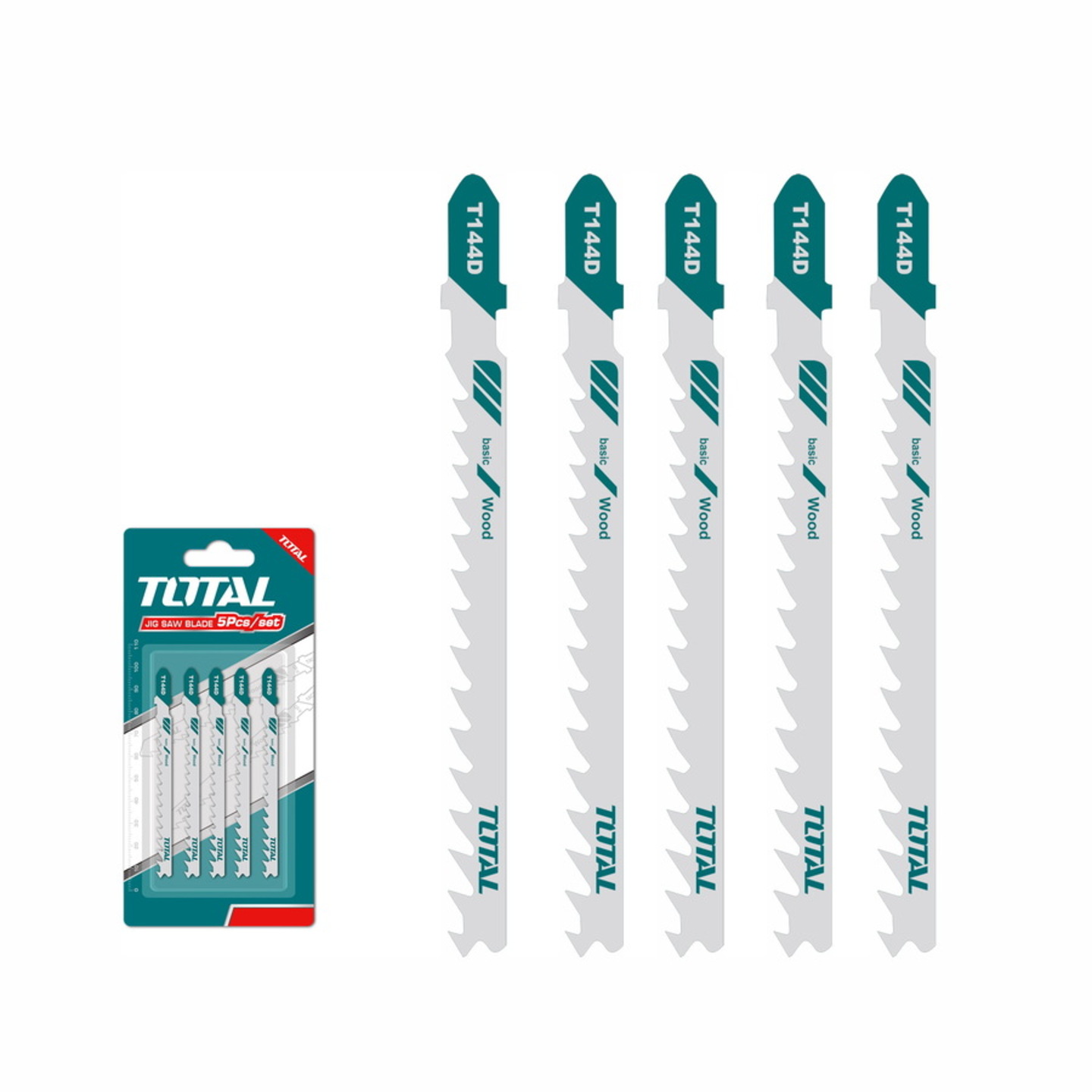TAC51144D (1) Total Jig saw blade for wood 5pcs - Image 1