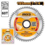 Ingco TCT saw blade 185mm(7-1/4") 60T - Image 2