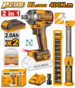 Ingco Cordless 2 pcs combo kit - Image 3