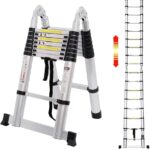 Double sided telescopic ladder 2.8M+2.8M