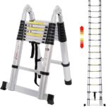 Double sided telescopic ladder  2.5M+2.5M
