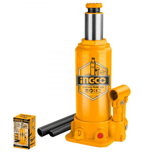 HBJ202-HBJ402-HBJ602-600x600__29784 Ingco Hydraulic bottle jack 4T With safety valve - Image 1
