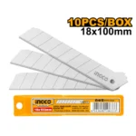 Ingco 10 Pcs 18mm knife blades set - Image 3