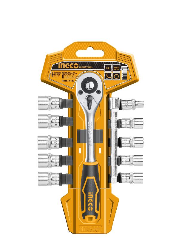 HKTS14122 (1) Ingco 12 Pcs 1/4" socket set - Image 1