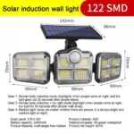 Solar Light Outdoor 120 LED Motion Sensor Lights with Remote Control - Image 3