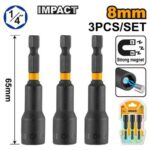 Ingco 3 Pcs impact magnetic nut set - Image 2