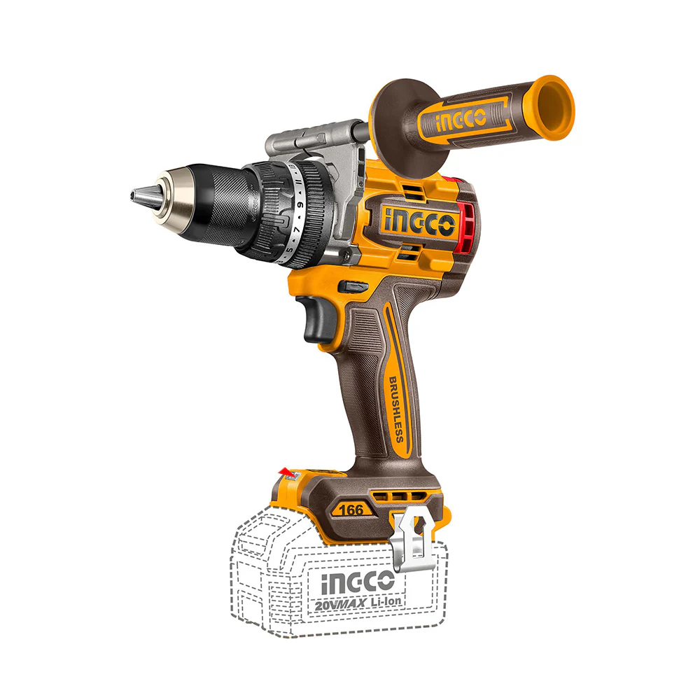 553187-1 Ingco Brushless cordless impact drill 166Nm 20V - Image 1