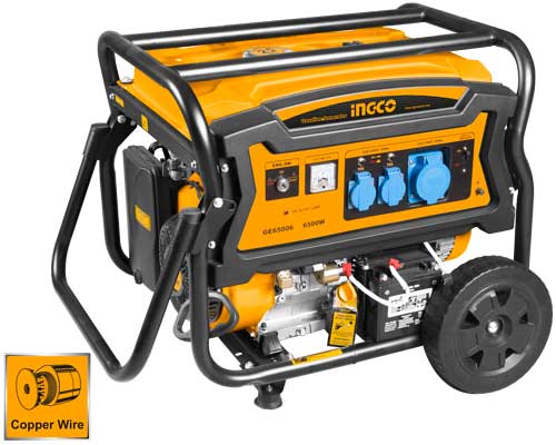 GE75006 (1) Ingco Gasoline generator 7.5kw - Image 1