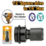 Ingco Square to Hex Adapter 1/2" square - Image 2