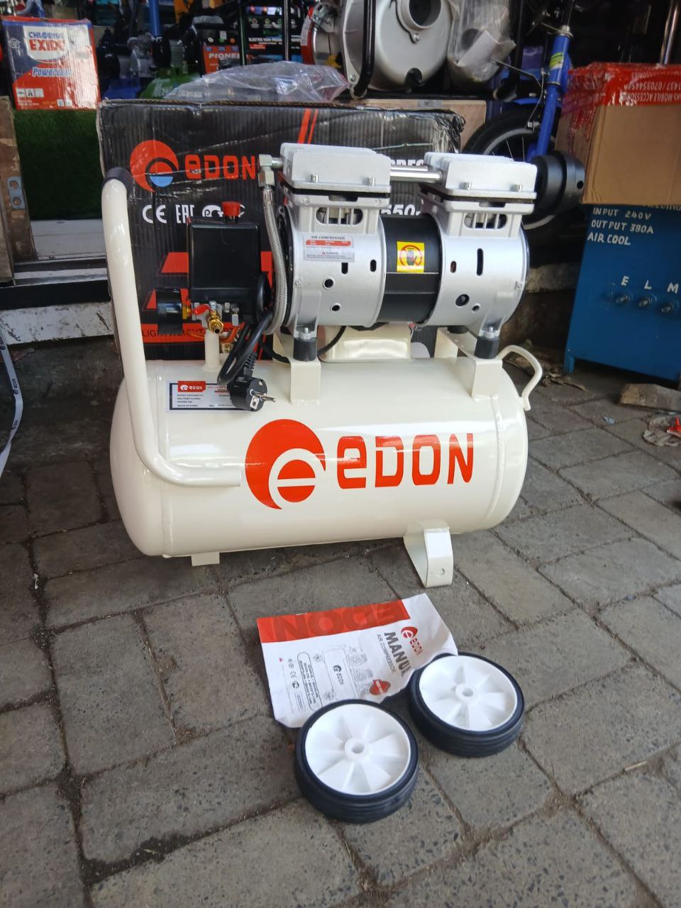 Edon 25Ltr Silent Air Compressor Oil-Free / Silent