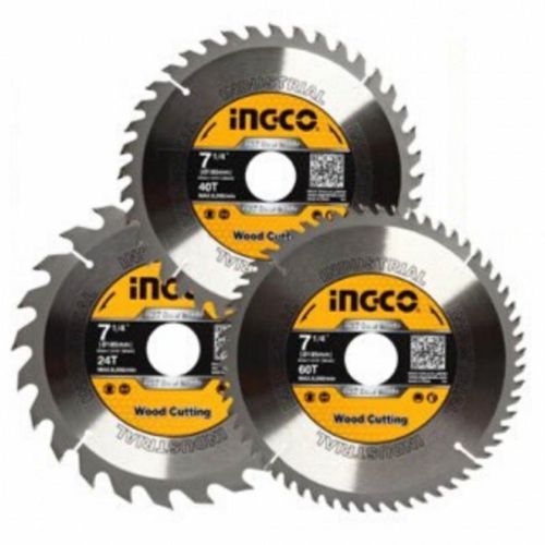 2 Ingco TCT saw blades set (3 Pcs/set) - Image 1