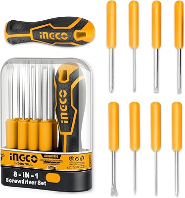 71N1wooBk9S._AC_SL400_ Ingco 9 Pcs interchangeable screwdriver set - Image 1
