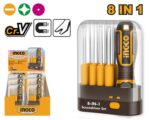 Ingco 9 Pcs interchangeable screwdriver set - Image 3