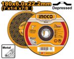 Ingco Abrasive metal grinding disc 180mm - Image 3