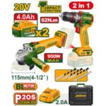Jadever Cordless 2 pcs combo kit 2 in1 20V - Image 3