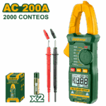 Jadever Digital AC clamp meter 200A - Image 2