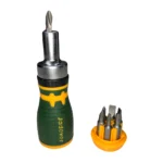 Jadever 8 in 1 stubby ratchet screwdriver set