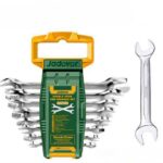 Jadever 8pcs double open end spanner set Size:6-22mm