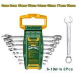 Jadever 8pcs combination spanner set Size:6-19mm - Image 3